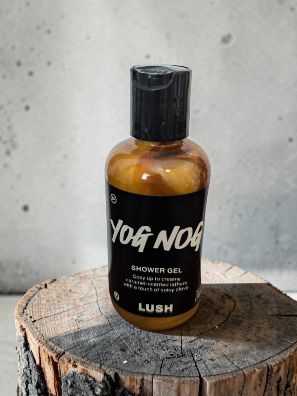 Lush Yog Nog Shower Gel 3.3oz/100ml Caramel Clove Seasonal Body Wash